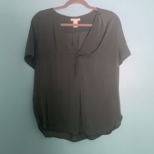 H&M Sage/Forest Green Blouse